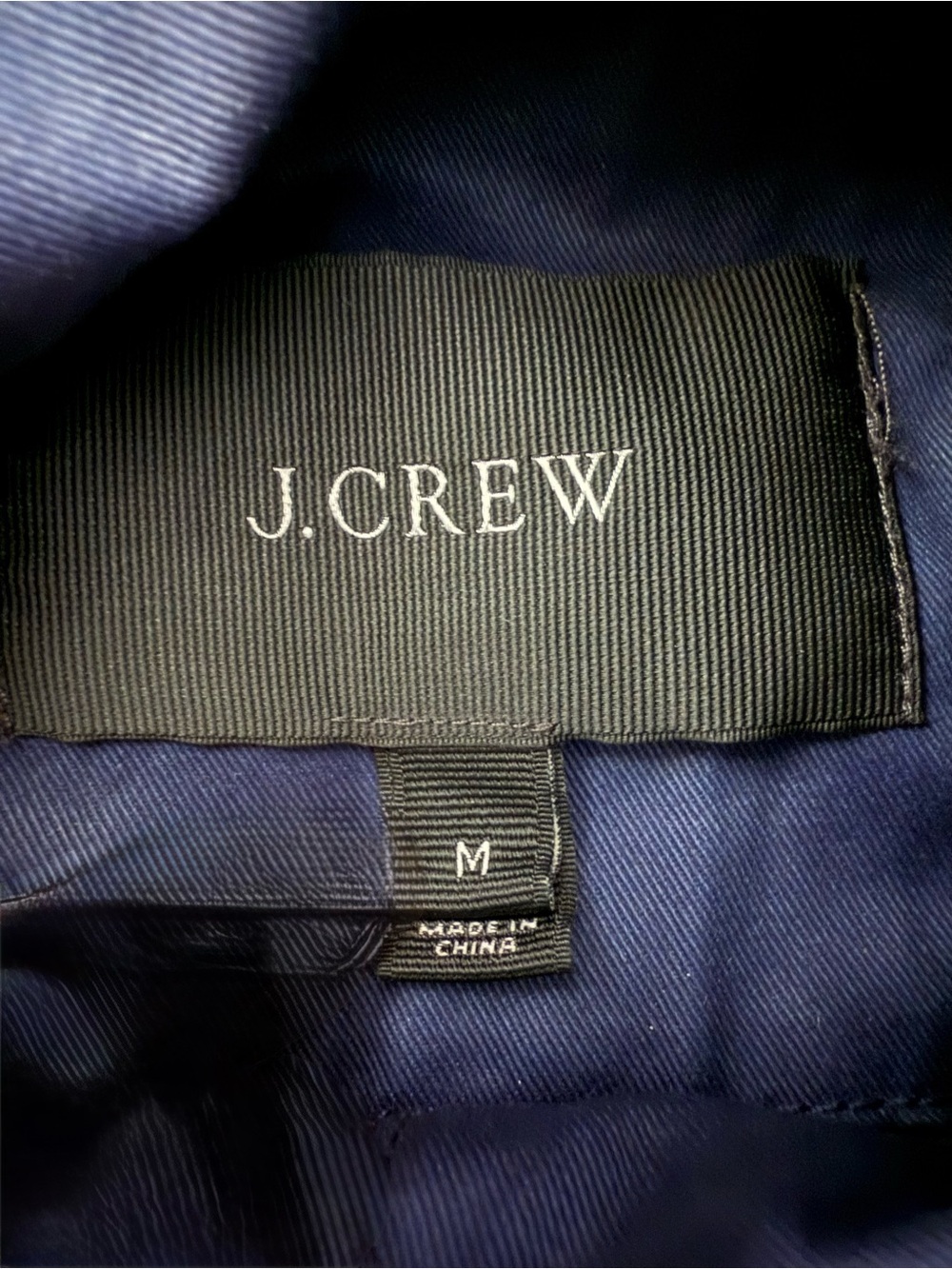 J. Crew Navy Utility Jacket with Gold Buttons Size M - Picture 2 of 4